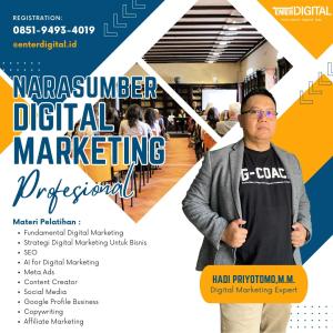 MENTOR AHLI! HUB : 0851-9493-4019,  Narasumber Pelatihan Digital Marketing Bersertifikat Bnsp Dogiyai