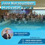 Pembicara Pelatihan Pelayanan Prima Bandung, Berkualitas! (0819-4654-8000)
